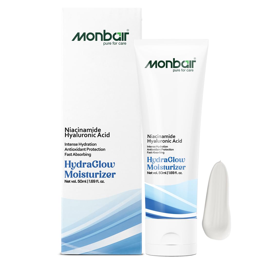 Hydra Glow Daily Anti-Aging Moisturizer for Women All Skin Types | Deep Hydration & Youthful Glow | Witch Hazel + Hyaluronic Acid (Pack of 1, 50, millilitre)