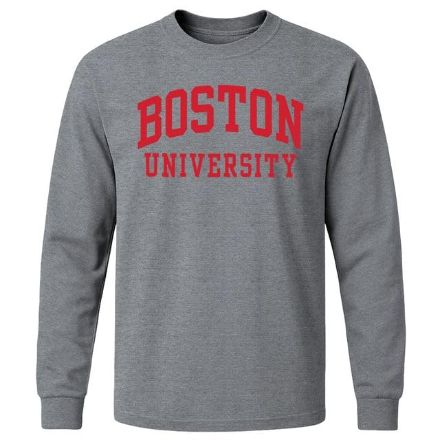 Barnesmith Mens Classic - Cotton Long Sleeve T-Shirt with Classic Logo