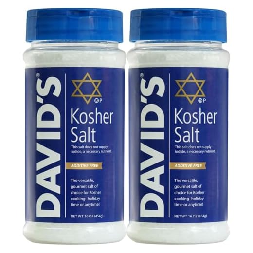 David's Kosher Salt Canister 16.0 OZ (Pack of 2)