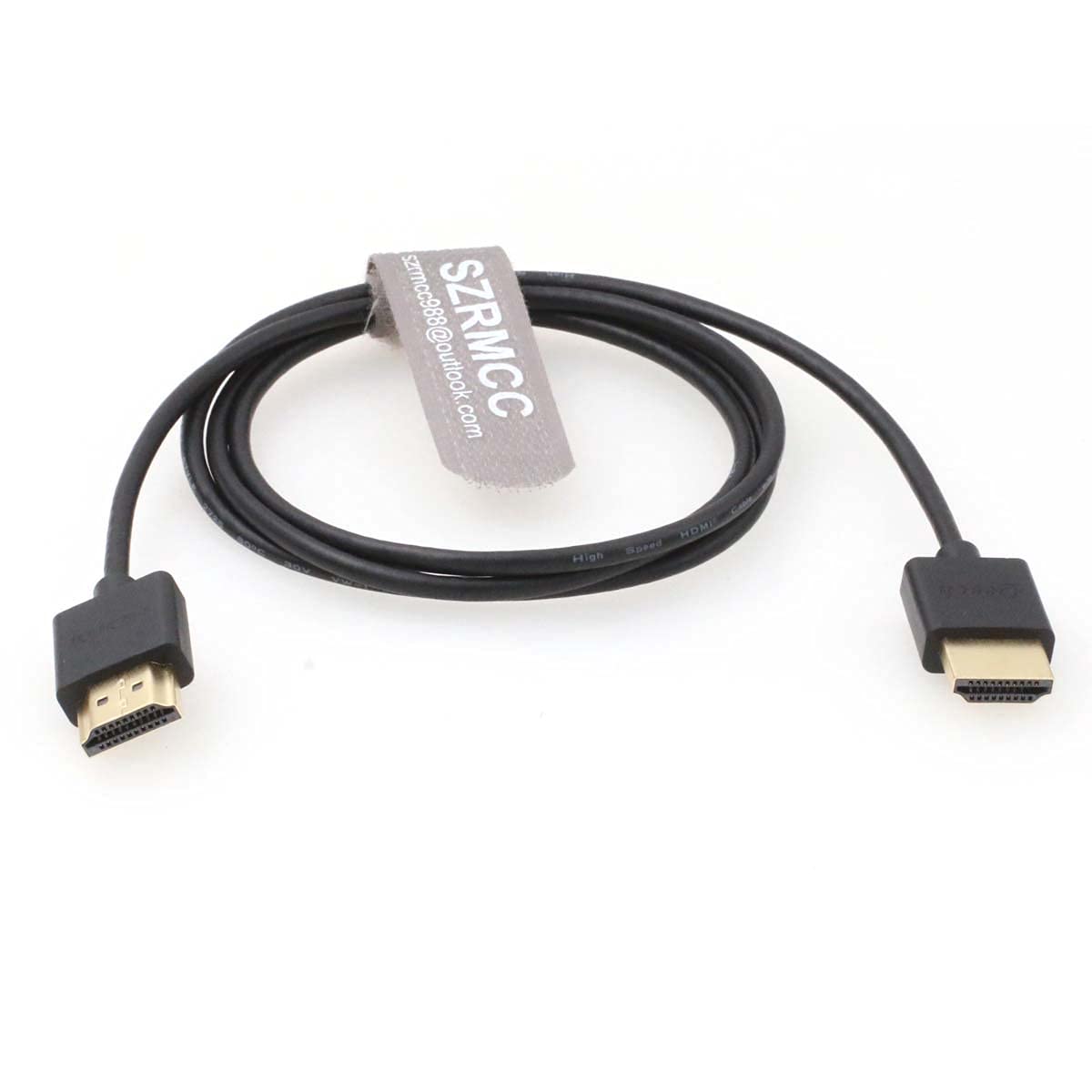 SZRMCC High Speed 4K 2.0 60P HDMI-Compliant Thin Soft Cable for Z Cam E2 Tablet Canon-Sony DSLR Camera ATOMOS Portkeys Monitor (30cm) - Image 4