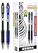 Zebra Sarasa Retractable Gel Ink Pens, Medium Point 0.7mm, Bulk Combo Pack of 6 BLUE Gel Pens & 6 BLACK INK Zebra Gel Pens (Total of 12 Pens) Rapid Dry Ink.