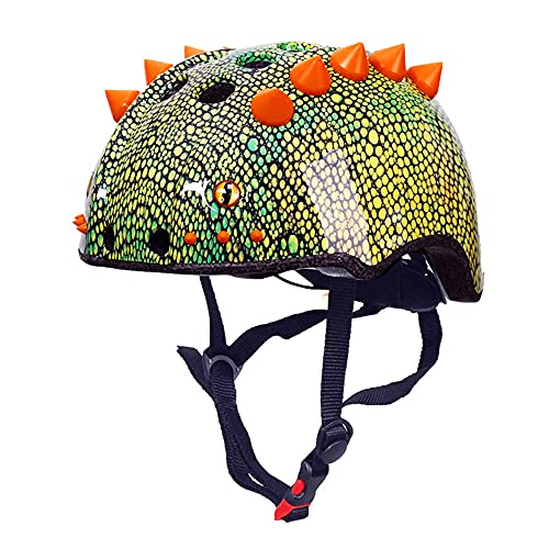 Casco infantil de dinosaurio 3D para patines ciclismo y monopatín de jóvenes 2