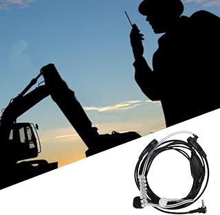 ASHATA Walkie Talkie Earpiece,3.5mm 1 Pin Microphone Acoustic Tube Earpiece Headset for Two Way Radio, Walkie Talkie Acoustic Tube Headset for Nightclub,Bar,Security,Restaurant,Hotel