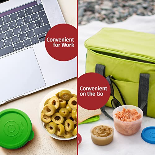 Image of Signoraware Mini Mate BPA Free Plastic Containers Set (70ml x 8 | Set of 8 | Multicolour)