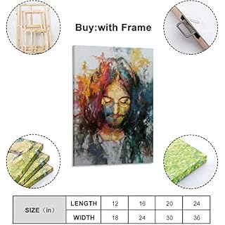 BEIER Affiche de Peinture d’art de Mur de Toile 60 * 90cm sans Cadre Art John Lennon Poster et Wall Art Photo Famille… - Les Beatles, Paul McCartney, John Lennon, RIngo Starr, George Harrison BEIER Affiche de Peinture d'art de Mur de Toile 60 * 90cm sans Cadre Art John Lennon Poster et Wall Art Photo Famille… – Image 2