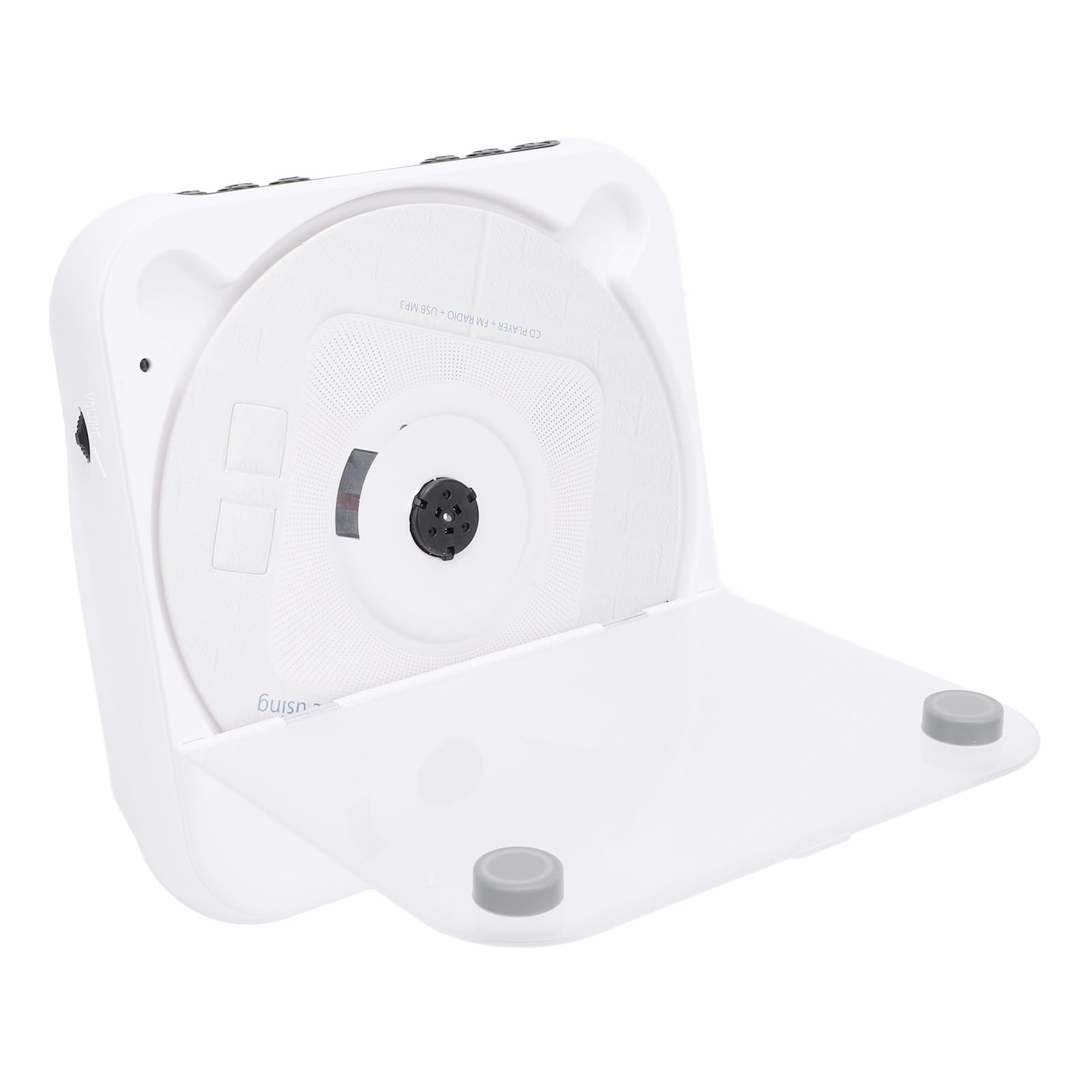 Tangxi Lettore CD Desktop, Lettore CD Ricaricabile USB 5.1 con Telecomando per Uso Esterno (WHITE)