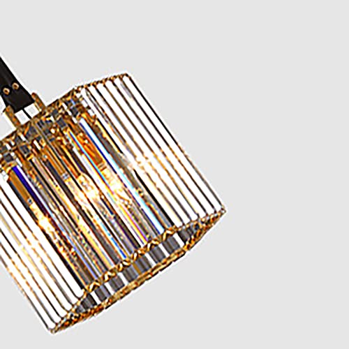 Lustres de restauration en cuir et cristal pour petit espace