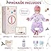 JIZHI Lifelike Reborn Baby Dolls Girl, 17 Inch Real Baby Doll Soft Body Realistic Newborn Vinyl Silicone Baby Doll Full Body Poseable Real Life Baby Dolls with Feeding Kit Gift Box for Kids Age 3+