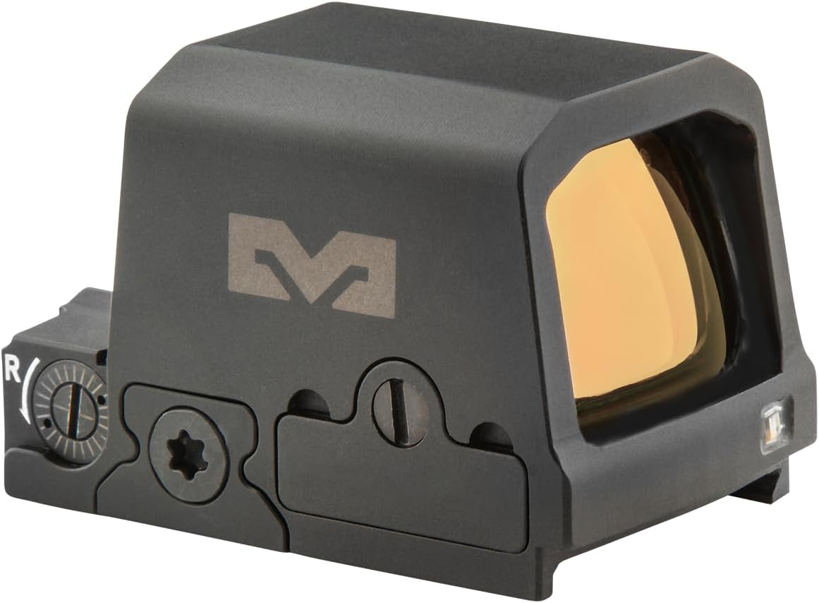 Meprolight Mepro MPO PRO-S Enclosed Pistol Red Dot Sight with RMSc Footprint, 3 MOA Red Dot, 33 MOA Outer Ring, Bullseye Reticle, IP67 Waterproof, Shake Awake, 20,000+ Hr Battery Life