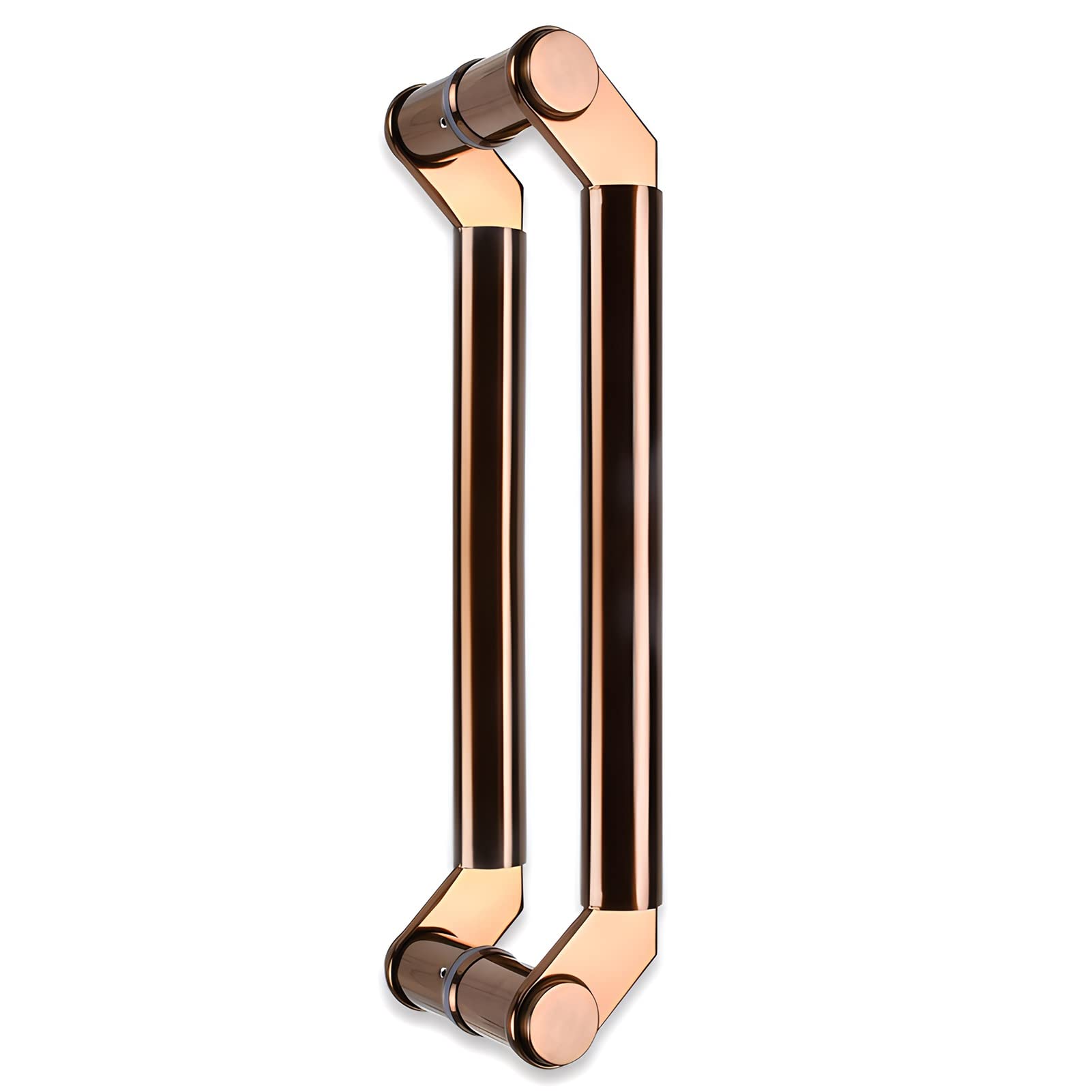 MXXQRHF Modern Rose Gold Stainless Steel Door Handle – 64cm Double-Sided Push-Pull Handle for Office, Hotel & Terrace – Durable & Stylish Hardware Accessory