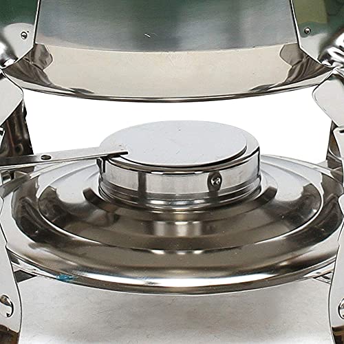 Volle Größe Runden Chafing Dish Edelstahl Käfer Abendessen Portion Buffetwärmer-Set Mit Pfannen, Deckel, Handhaben Und… – Bild 7