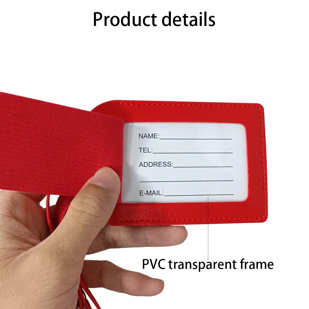 etichetta per valigia in pvc ultra resistente con Doppio Materiale