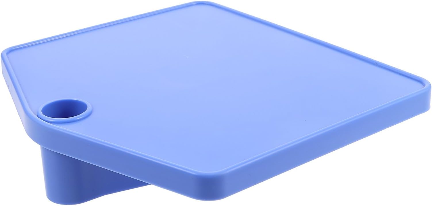 ibasenice Plastic Iv Stand Drip Bag Platform Tray Holder with Blue Tray Compatible with Infusion Stand Accessories for Hospital and Home Use