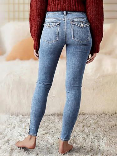 Image of Flamingals Womens High Rise Butt Lifting Curvy Skinny Jeans