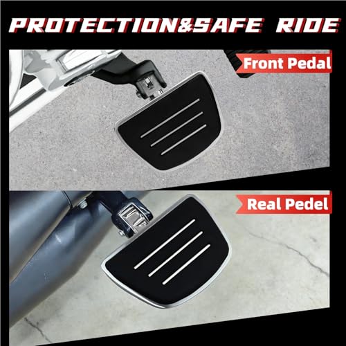 Repose-pieds Harley Softail avant chrome compatible avec modèles 2018-2024 - 5