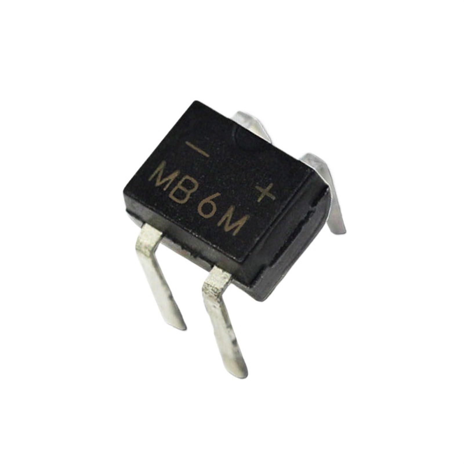 GJEXXPTST 100Pcs MB6M SMD Bridge Rectifier DIP-4 Stack 0.8A/600V