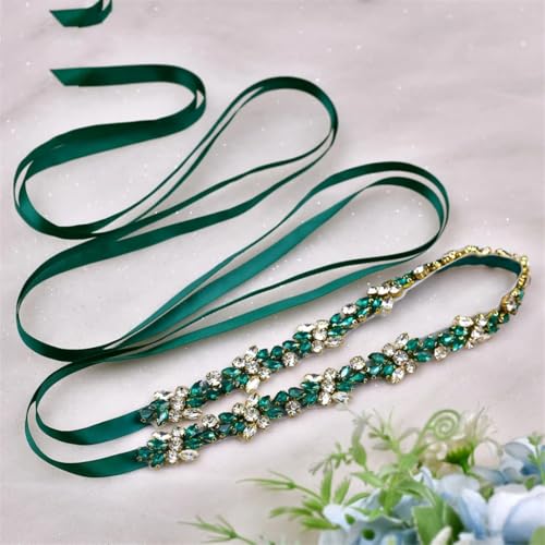 Women's Handmade Beaded Wedding Belt En8 Rhinestone Belt Bridal Accessory3