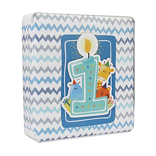 Álbum de Fotos 1 Aninho Bebê 20x25 c/Maleta Azul