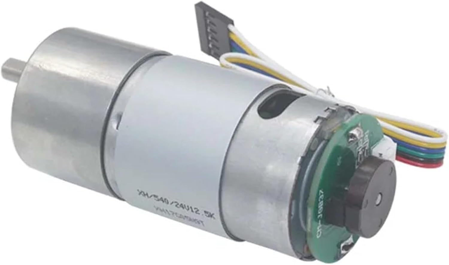 37GB 545 Gear Motor Encoder DC 6V 12V 24V High Torque Hall Encoder Motor Electric Metal Reversible Gear Motor Reducer(6V,Reduction Ratio 131)