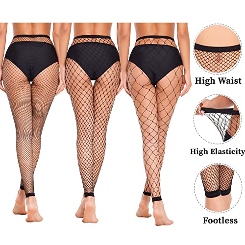 Image of Avidlove Fishnet Stockings for Women Footless High Waist Fishnets Tight