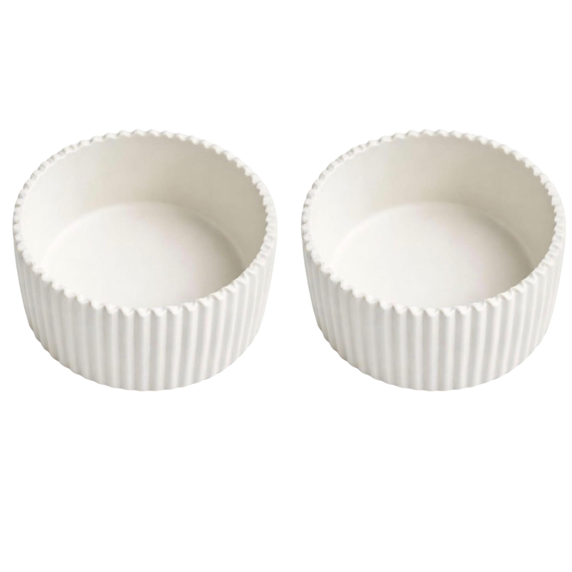 White Ribbed Candle Jar, Round Empty Container for DIY Candle Making