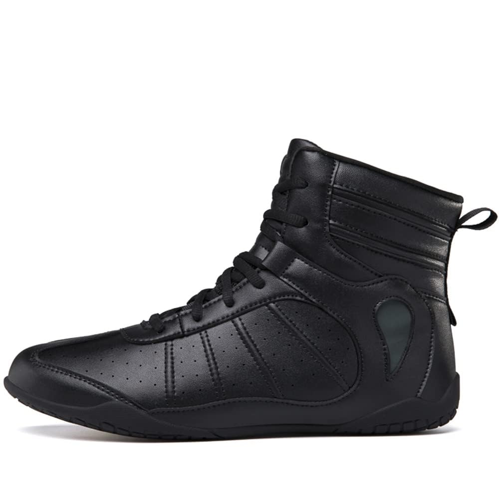 Hommes Femmes Bottes De Boxe, Mode Boxers Baskets Respirant Cuir Sparring Lutte Fitness Chaussures