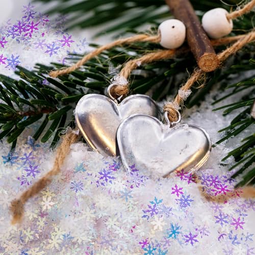 image for Jocomoni 2000pcs/50g Christmas Snowflakes Confetti Decorations,Iridesc