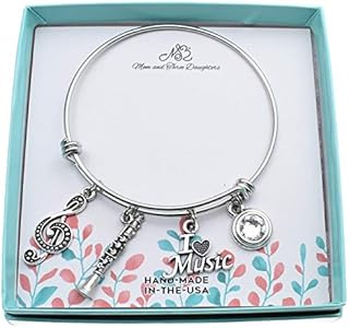 Clarinet Bangle Bracelet in Stainless Steel. Music Student Graduation. Musician Gifts. Clarinet Player. Music Teacher. Marching Band. I Love Music. Band Teacher Gift. Bandmate. Gift for a Clarinetist.