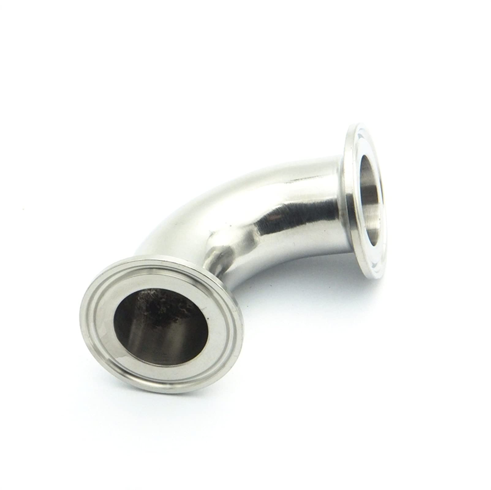 Genérico 12.7mm 19 mm 25 mm 32mm 38mm 45mm 51mm 57mm 63mm 76mm 89mm 304 Acero Inoxidable Ferrulo de Acero del Codo Ajuste de la tubería de la Pinza Tri (Color : 89mm Ferrule OD 106)