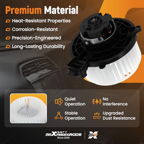 Image of maXpeedingrods HVAC Heater Blower Motor Assembly 8710304050 Fits for Toyota Tacoma 2016-2022 L4 2.7L Tacoma 2016-2022 V6 3.5L, Heater Blower Motor # PM5197 75106