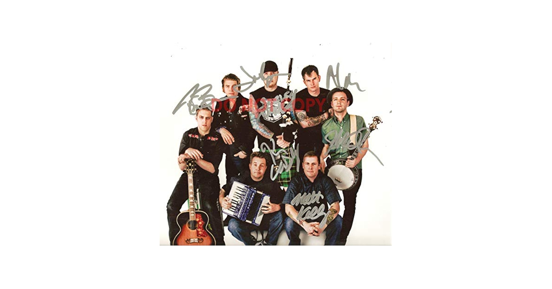 Dropkick Murphys band reprint signed 8x10