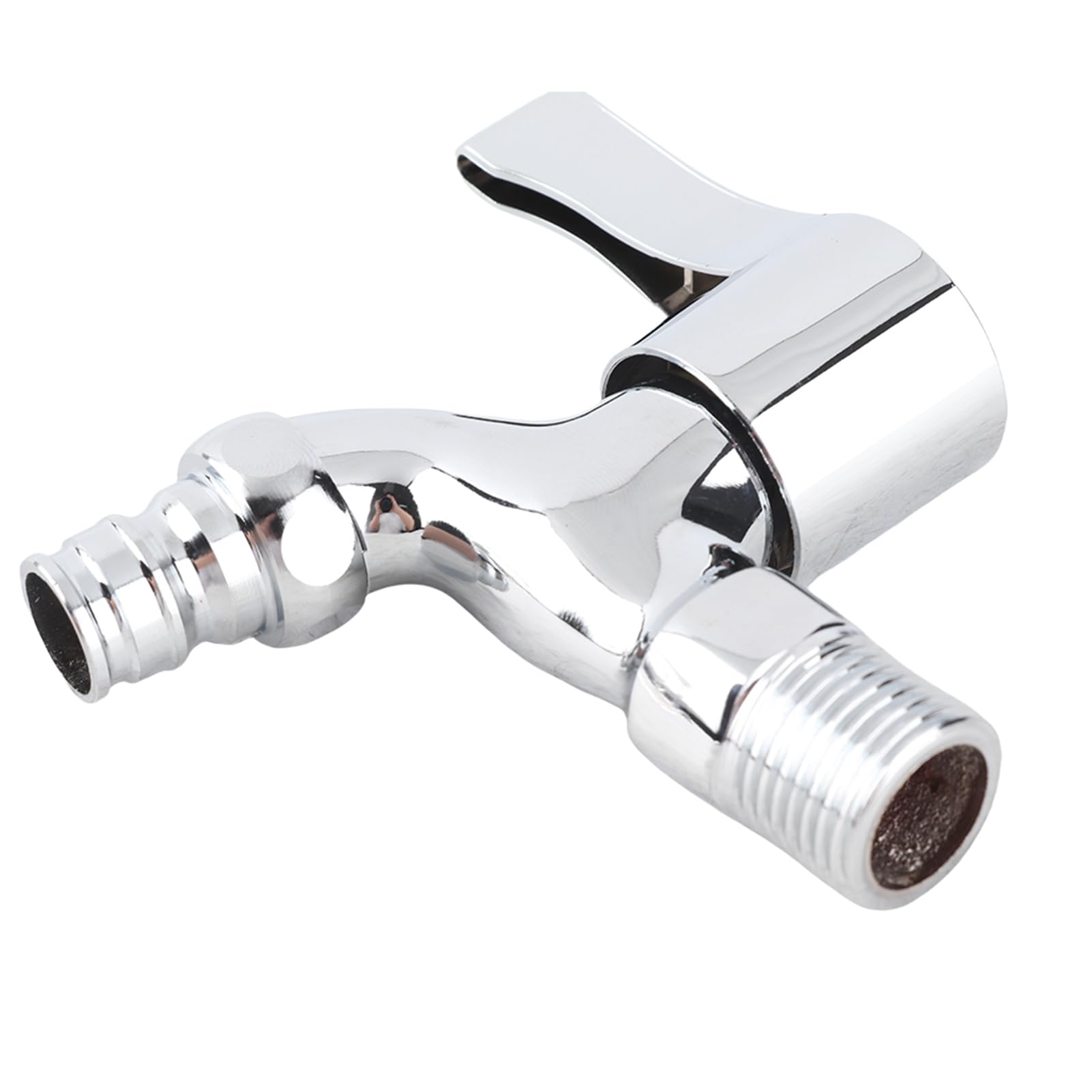 G1 2 Single Cold Tap Stainless Steel Laundry Wall Mounted Water Faucet Smooth Elegant Handle Suitable for Washing