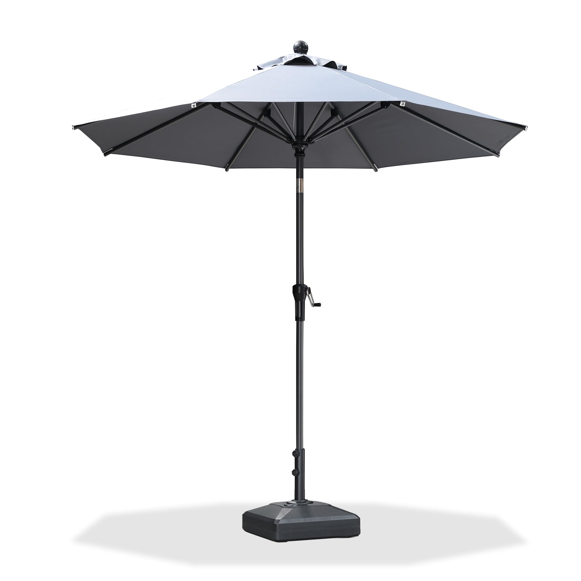 8 round patio umbrella with tilt PURPLE LEAF Market Base 8' Light Gray Ribs 5.11 Tactical Long Range Powerful Led Flashlight -Torch Cycling Helmet Best Safety With any sunny day Color:Venom-1