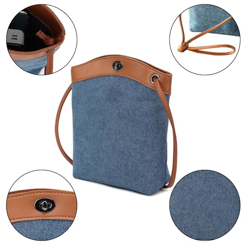 Crossbody Purses for Women Trendy Denim Small Cross Body Bag for Cell Phone Wallet4