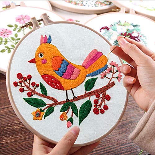 Louise Maelys Animal Embroidery Kit For Beginners 3 Set Adults Crafts Needlepoint Cross Stitch Kits #TOP3