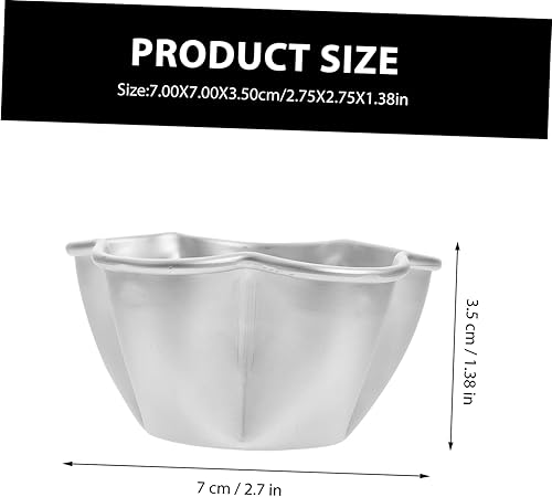 Miniatura 2 de Kichvoe 4 moldes para pudín para tartas, bordes de flores para hornear, postres, magdalenas y tartas, panadería