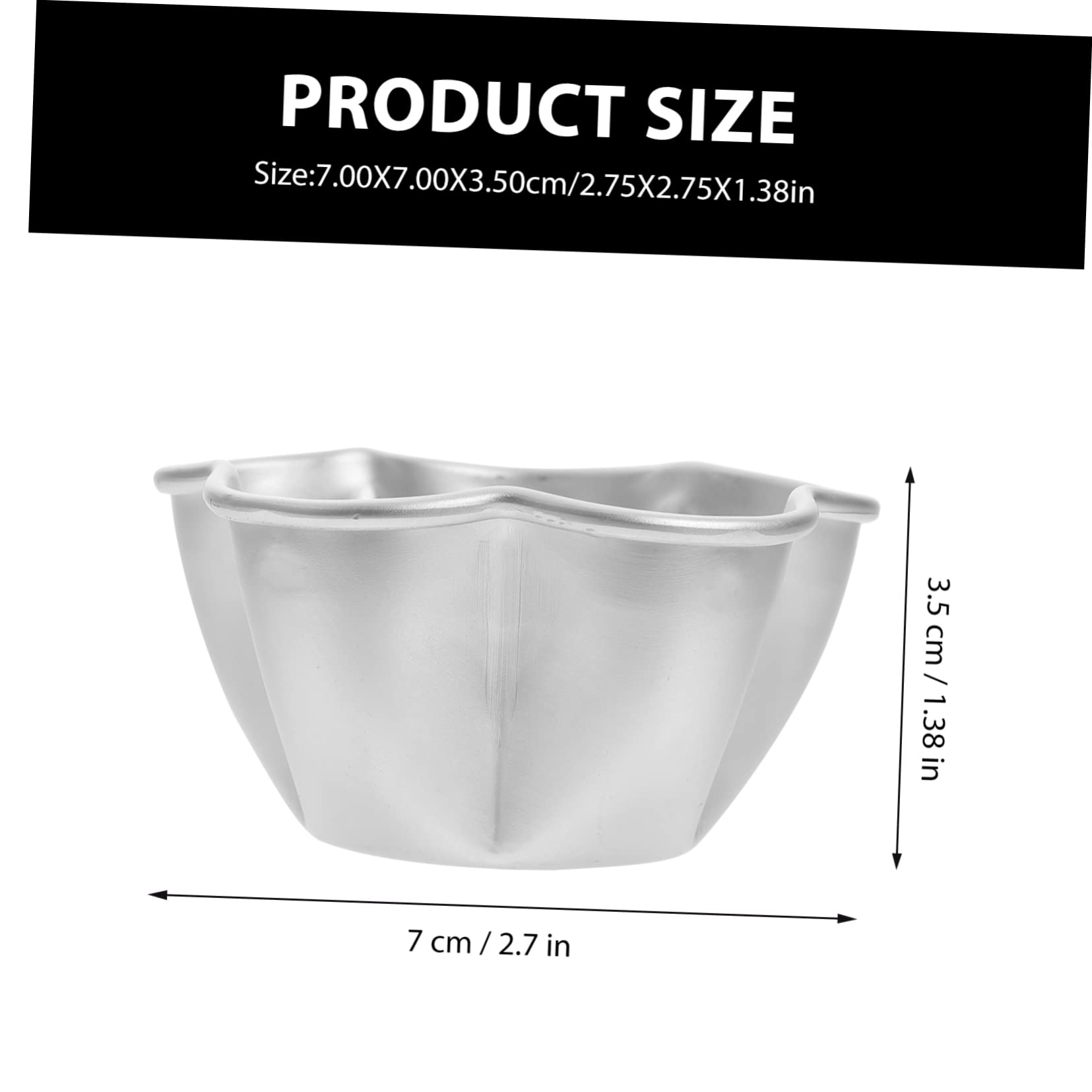 MUCKLILY 4Pcs Egg Tart Washable Baking for Cupcakes Pudding Flan Tartlet Pans for Desserts High Temperature Easy to Clean Baking