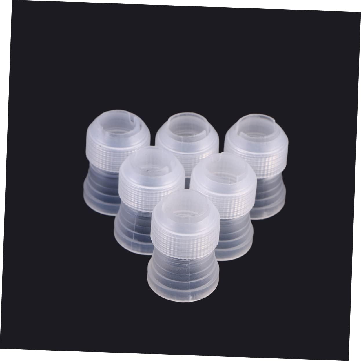 12pcs Reusable Silicone Pastry Bags Icing Couplers Food Grade Baking Tools for Cake Decorating Cookie Icing Compatible Standard Tips Easy Squeeze Design