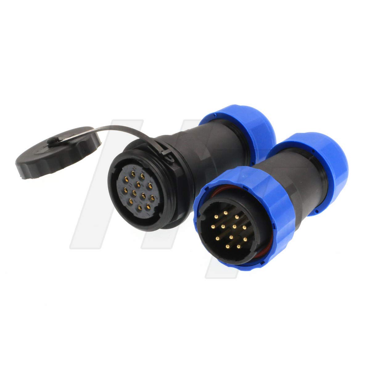 HangTon HE29 12 Pin Waterproof IP68 Circular Electrical Power Connector Male Female Plug Socket 10A 380V