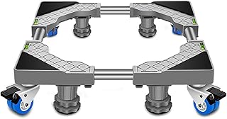 YANJ Base de Machine à Laver Universelle 4 Roues Doubles 4/8 Pieds Sèche-Linge réglable et Support de réfrigérateur Longueur/Largeur 45-65cm climatiseur de climatiseur Plancher Plancher Plancher