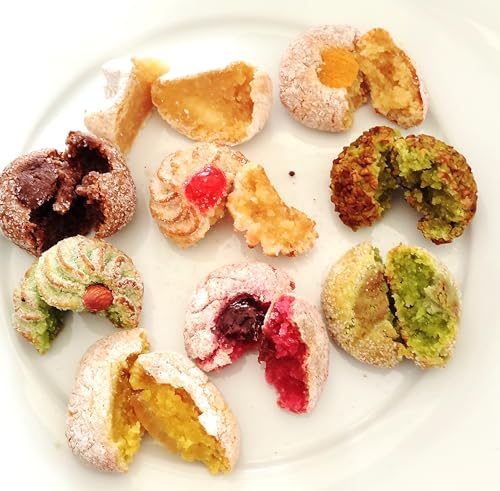 Pasticcini Siciliani, sizilianisches Mandelgebäck 350 g, weiche Mandelpaste in 9 verschiedenen Variationen