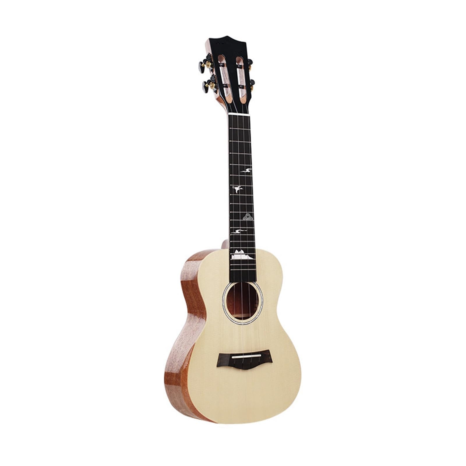 Ukulele Z Blatem Ze Świerku I Mahoniu Z Litego Drewna Przyjazne Dla Początkujących 26 Cali Ukulele Dla Dorosłych