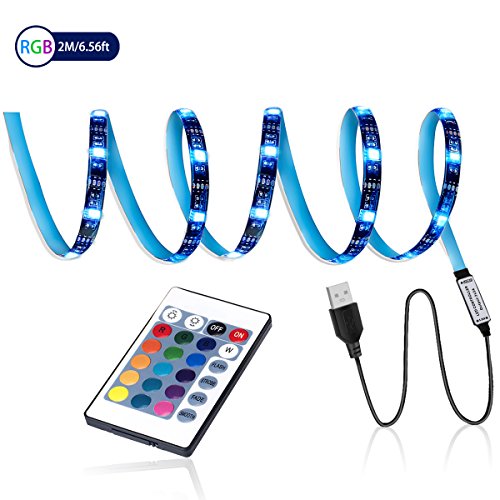 LED TV Backlight,SMY USB LED Strip Light,RGB Multi-Colour LED Light Strip Kit Waterproof