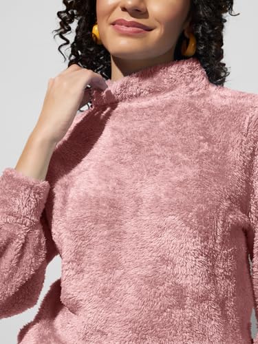 Image of THE DRY STATE Women's Fur Pull Over With High Neck