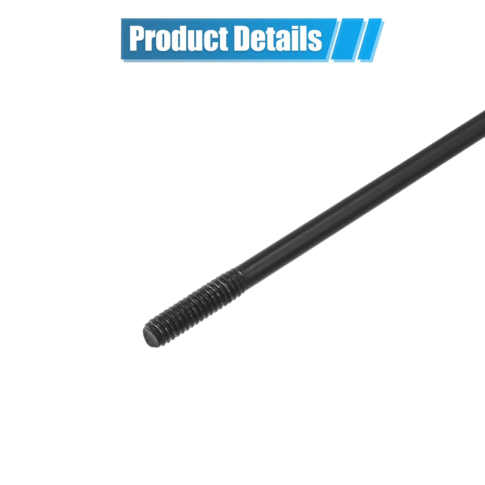 12 Radios De Acero Para Bicicleta 14G J-Bend - Incluye Pezones, Resistencia Y Durabilidad Para Reparación De Ruedas (290mm)