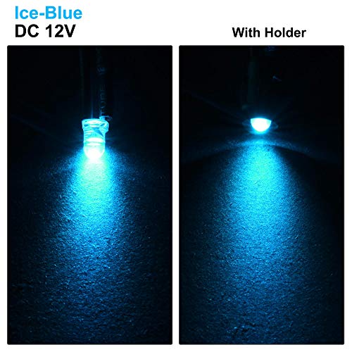 Kit de luces LED azul hielo pre-cableadas de 12V para maquetas y paneles 2