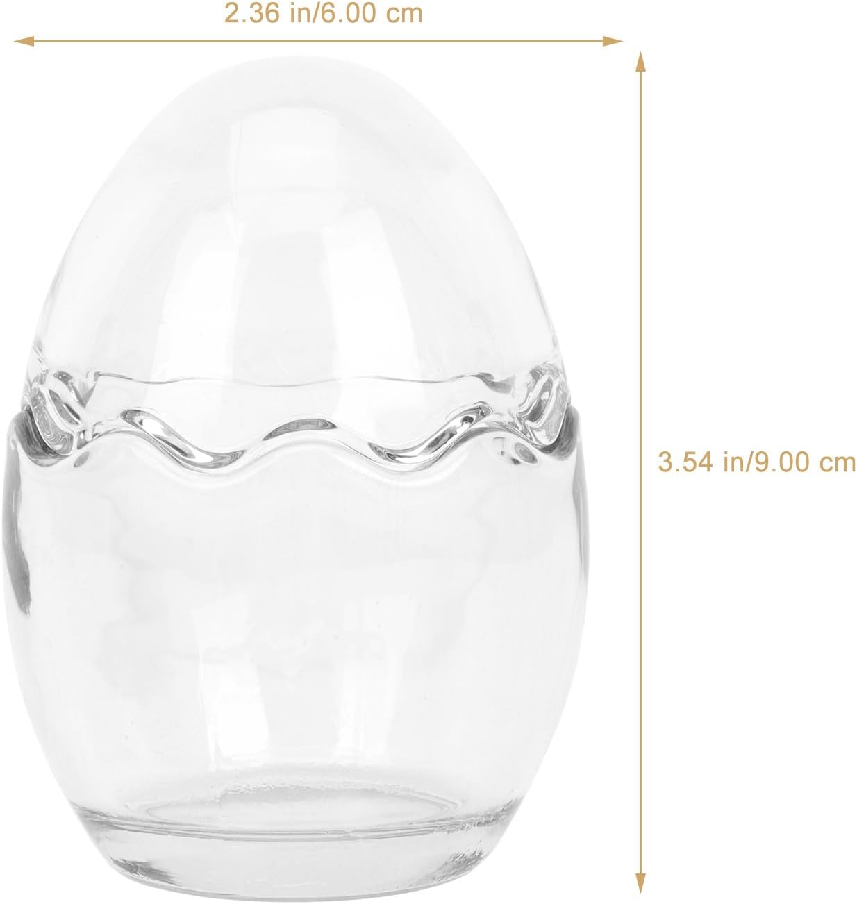 MAGICLULU 2pcs Glass Egg Cup Yogurt Jar Sundae Glasses Dessert Shooter Cup Fruit Jelly Cups Easter Mousse Cup Clear Glasses Drinking Glasses Egg Container Yogurt Cup Crystal Cake Cup Pudding