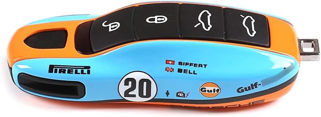Car Key Case Keyshell Covers for Porsche Panamera，Cayenne，Macan，Boxster，Cayman，718 (911 RSR, Style A)