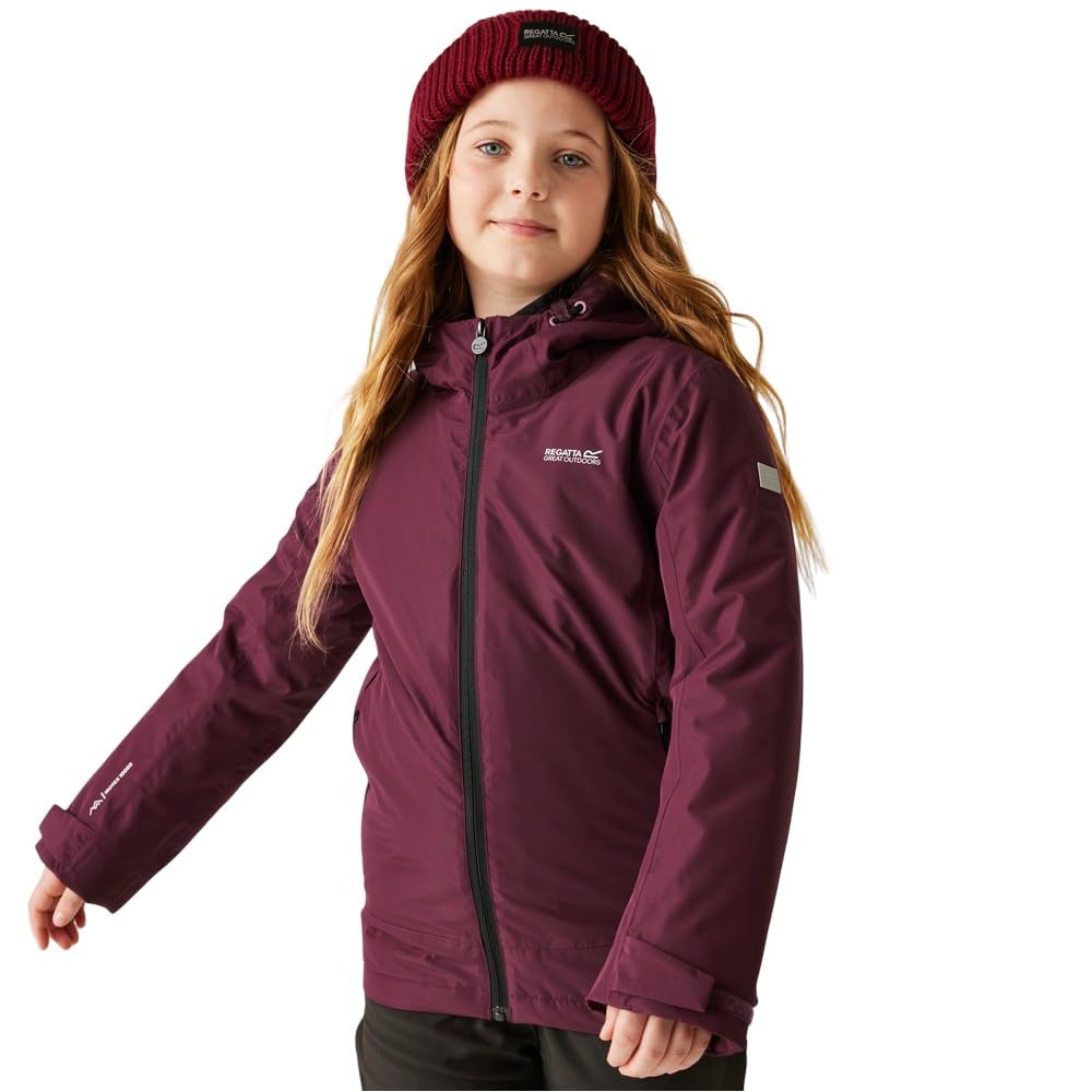 Regatta Unisex Kids Violet Waterproof Jacket For Children Frelton