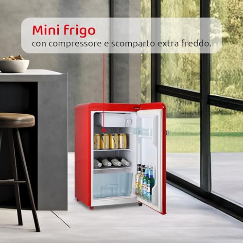 Melchioni Family Siberia 45 - Rosso, Frigo Monoporta, Classe E - 4